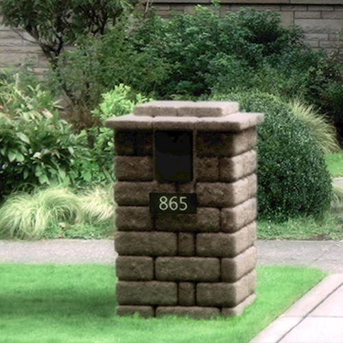 View Outdoor Living Designs: Column with Mailbox